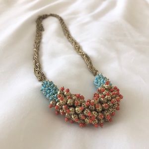 Statement Necklace with metals and beads